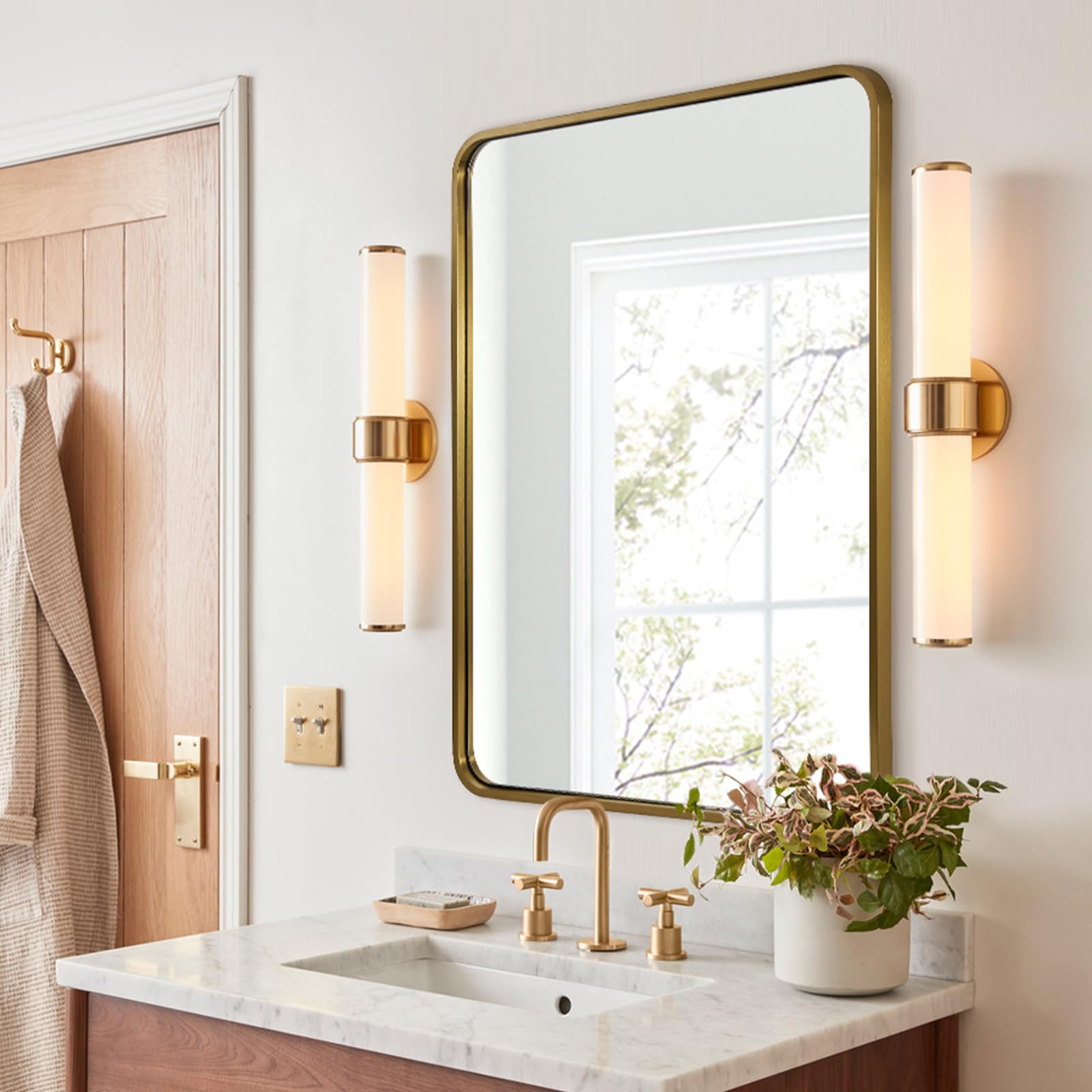 Brush gold bathroom products