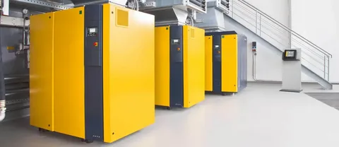 industrial air compressor installation
