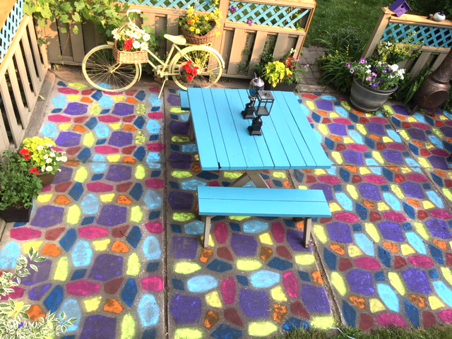 spray paint for concrete pavers