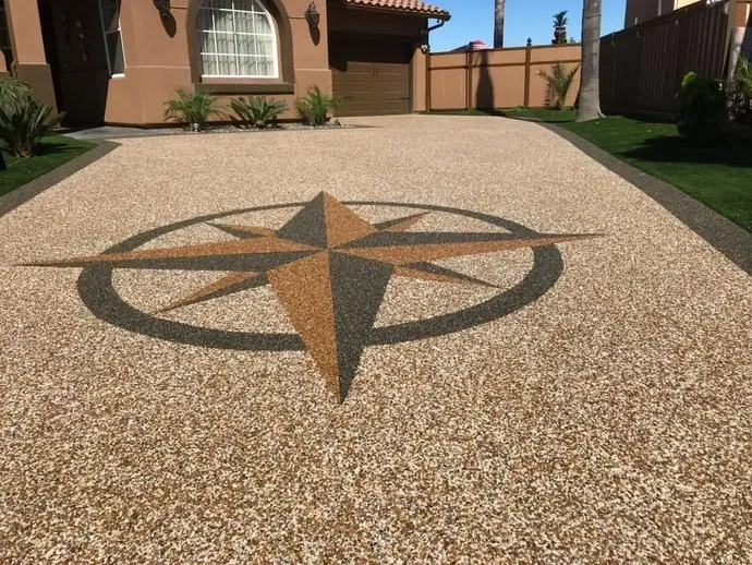 Pebble Paving Epoxy.