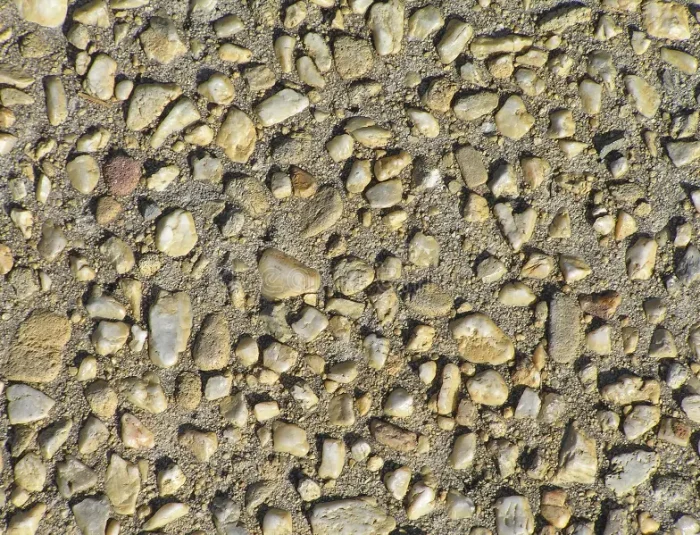 pebble paving,