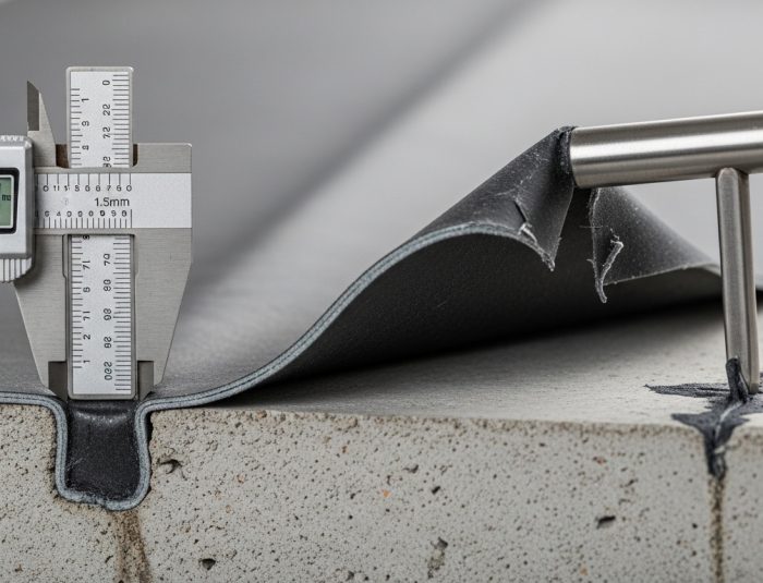 waterproofing membrane thickness and adhesion test