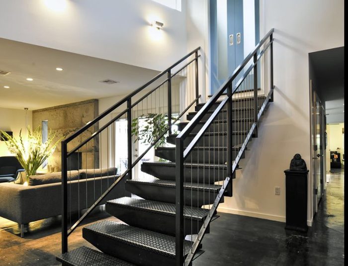 steel stairs