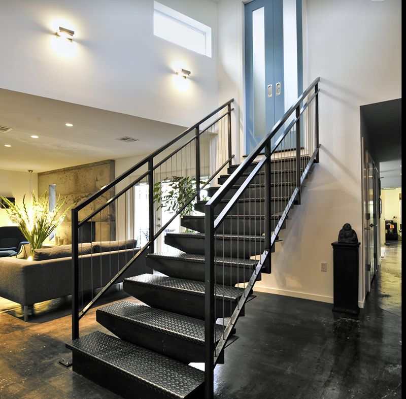 steel stairs