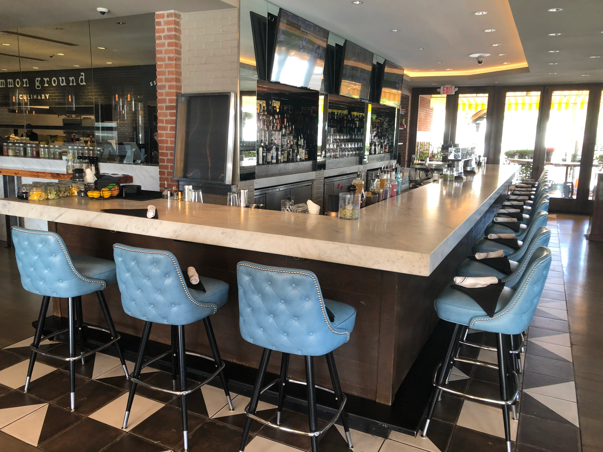 bar and bar stools