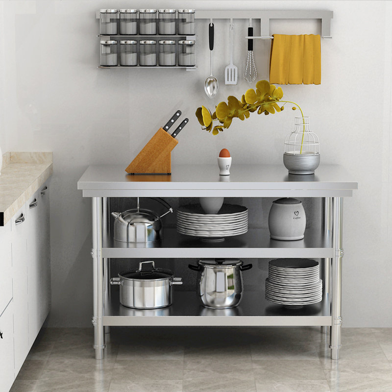 stainless steel kitchen workbench