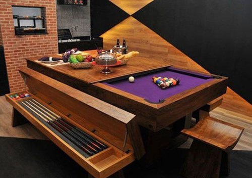 Pool And Dining Table